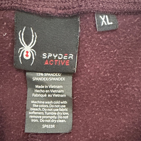 Spyder Women's Dark Maroon Leggings - Picture 2 of 7